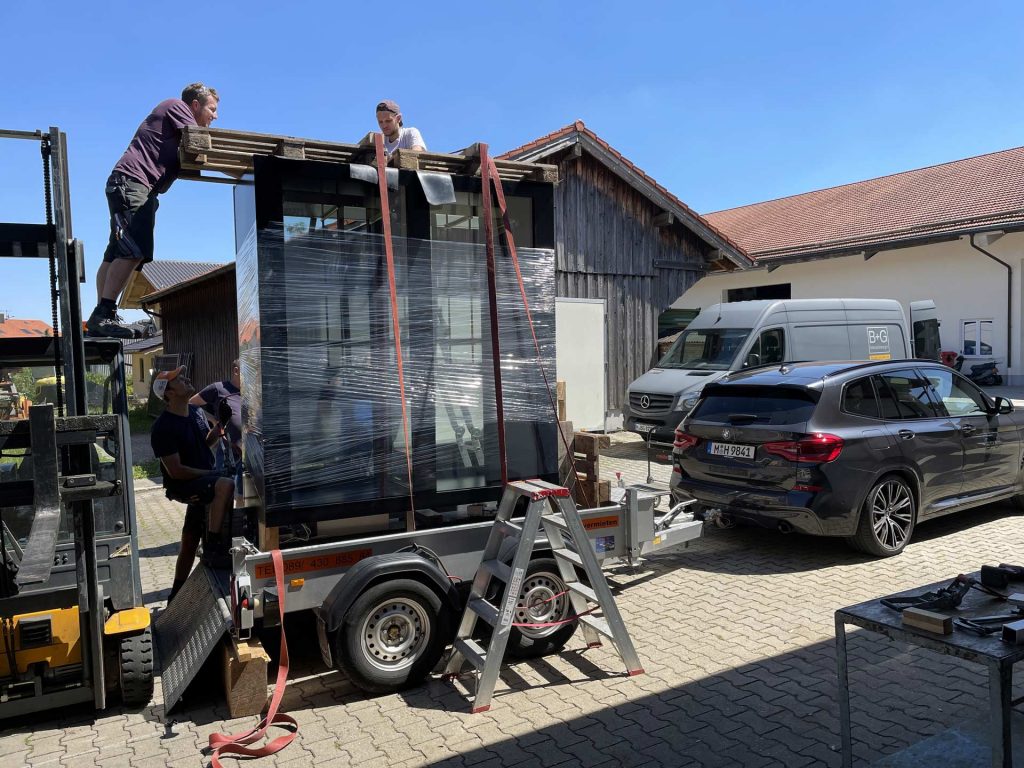 Transport Weinkühlschrank mit 1,2 Tonnen Gewicht